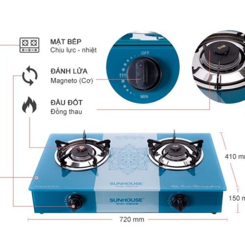 Bếp gas dương Sunhouse SHB3336 2 10022079 BEPGAS SUNHOUSE SHB3336 Bếp gas dương Sunhouse SHB3336