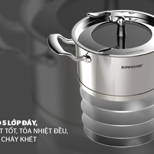 Bộ nồi inox 5 đáy SUNHOUSE SHG2503MSA 11 111111 Bộ nồi inox 5 đáy SUNHOUSE SHG2503MSA