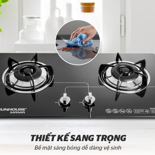 Bếp ga âm kính SUNHOUSE MAMA MMB6632 8 159 Bếp ga âm kính SUNHOUSE MAMA MMB6632