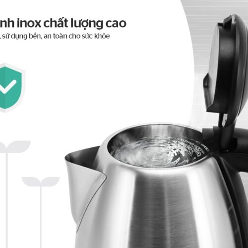 Ấm siêu tốc inox 1,8L SUNHOUSE SHD1182 9 2108 Ấm siêu tốc inox 1,8L SUNHOUSE SHD1182