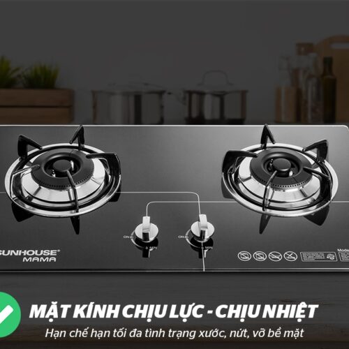 Bếp ga âm kính SUNHOUSE MAMA MMB6632 9 260 Bếp ga âm kính SUNHOUSE MAMA MMB6632