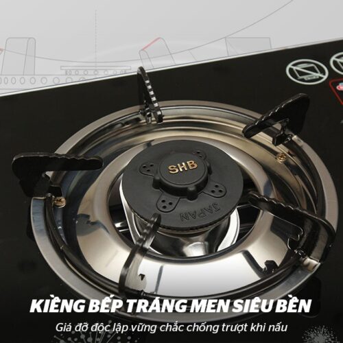 Bếp ga dương kính SUNHOUSE SHB3365 13 3119 Bếp ga dương kính SUNHOUSE SHB3365