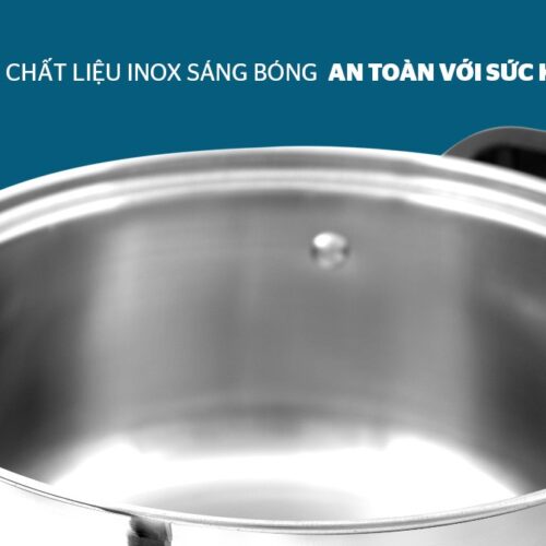 Bộ nồi inox 3 đáy SUNHOUSE SH333 12 5 4 Bộ nồi inox 3 đáy SUNHOUSE SH333