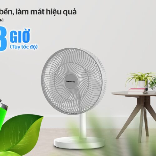 Quạt sạc SUNHOUSE SHD7115 12 6 6 Quạt sạc SUNHOUSE SHD7115