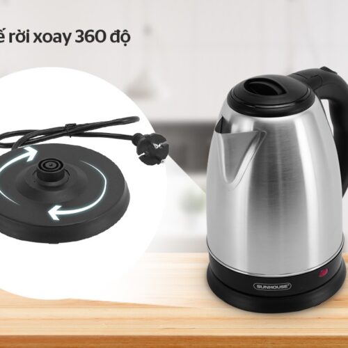 Ấm siêu tốc inox 1,8L SUNHOUSE SHD1182 13 6100 Ấm siêu tốc inox 1,8L SUNHOUSE SHD1182