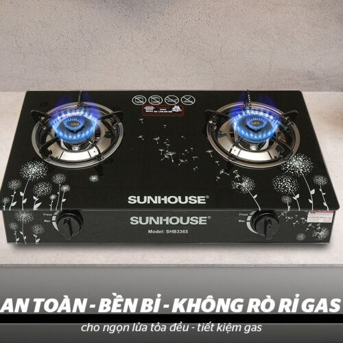 Bếp ga dương kính SUNHOUSE SHB3365 16 6110 Bếp ga dương kính SUNHOUSE SHB3365
