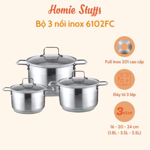 Bộ nồi inox cao cấp Famco 6102FC 7 7aca3fa5003e5e04ce715160474f37ed Bộ nồi inox cao cấp Famco 6102FC
