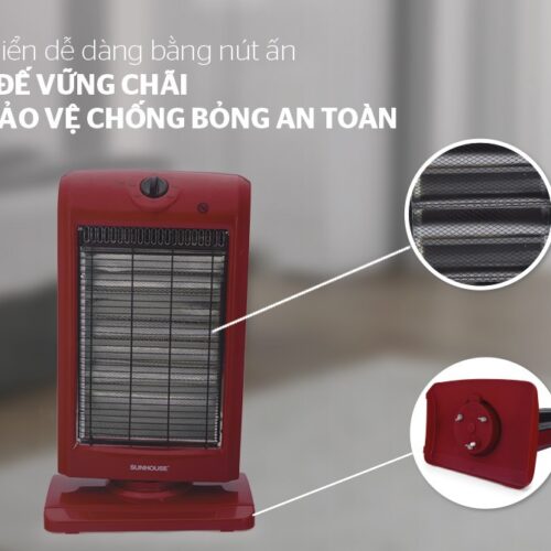SHD7016 02 Quạt sưởi điện 3 bóng HALOGEN SUNHOUSE SHD7016