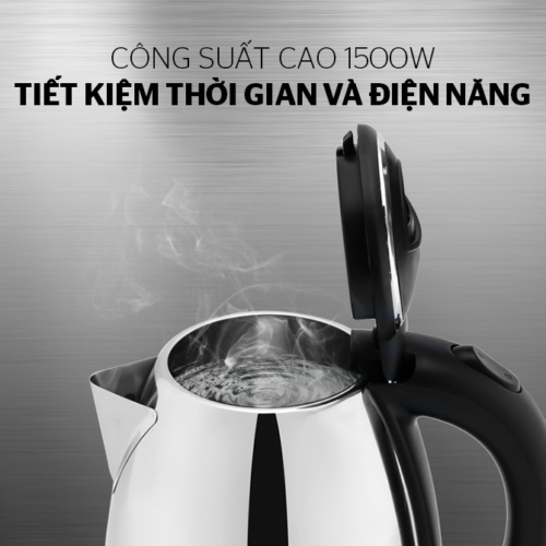 Ấm siêu tốc inox 1.8L HAPPY TIME HTD1081 9 am sieu toc sunhouse htd1081 010 Ấm siêu tốc inox 1.8L HAPPY TIME HTD1081