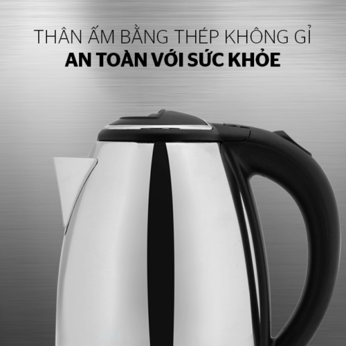 Ấm siêu tốc inox 1.8L HAPPY TIME HTD1081 7 am sieu toc sunhouse htd1081 08 Ấm siêu tốc inox 1.8L HAPPY TIME HTD1081