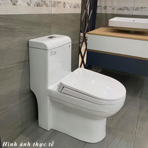 Bồn cầu liền 1 khối Viglacera V41 +xịt 6 anh thuc te bon cau viglacera v41 Bồn cầu liền 1 khối Viglacera V41 +xịt