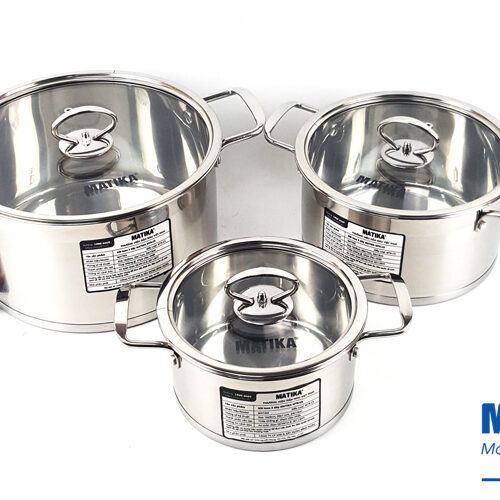 Bộ nồi inox 5 đáy Matika MTK-C5 8 B