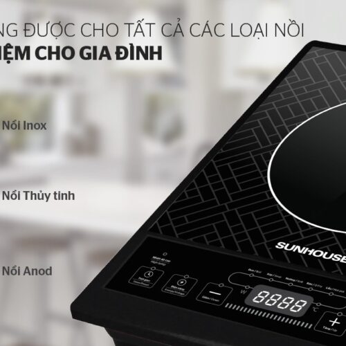 bep hong ngoai sunhouse shd6011 012 1 Bếp hồng ngoại cơ SUNHOUSE SHD6011