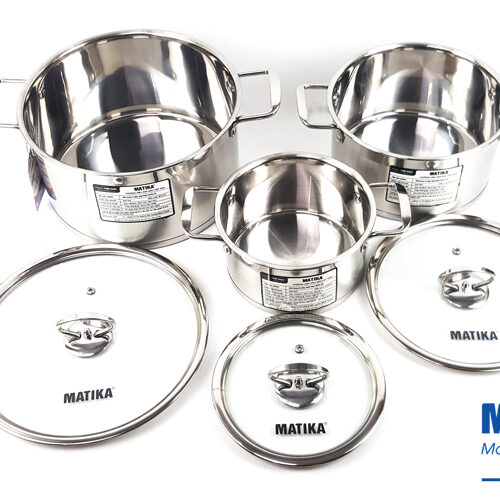 Bộ nồi inox 5 đáy Matika MTK-C5 9 c 2 Bộ nồi inox 5 đáy Matika MTK-C5