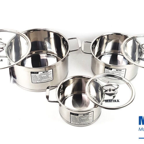 Bộ nồi inox 5 đáy Matika MTK-C5 10 d 2 Bộ nồi inox 5 đáy Matika MTK-C5