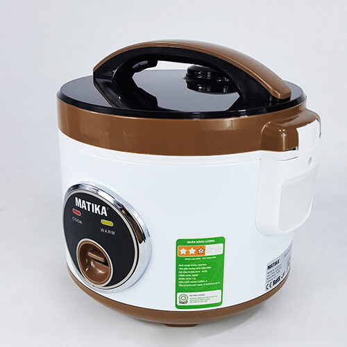 Nồi cơm điện Matika MTK-RC05 dung tích 1,2L 11 noi com dien mtk rc05 noi com nap gai Nồi cơm điện Matika MTK-RC05 dung tích 1,2L